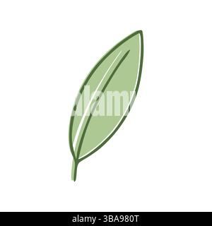 Icône plate verte isolée sur fond blanc. Illustration vectorielle Banque D'Images