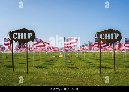 Sturgis, SD, États-Unis - 29 mai 2019 : le terrain de camping Buffalo Chip Banque D'Images