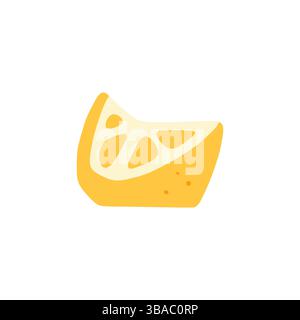 Illustration plate de coin citron frais Illustration de Vecteur