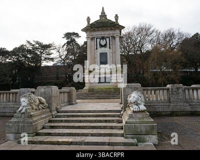 Cénotaphe de Bournemouth, Central Gardens, Bournemouth, Dorset, Angleterre, Royaume-Uni, février 2023 Banque D'Images