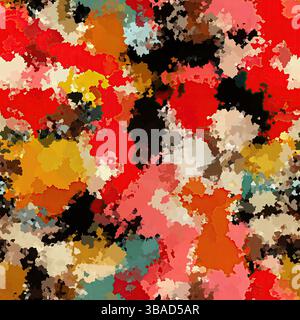 Motif sans couture d'éclaboussures de peinture aléatoire abstraite. Tissu texturé effet marbré épais et imprimé sur toute la surface. Pour moucheté Banque D'Images