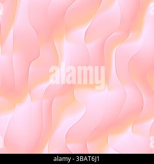 Motif tourbillon liquide rose pêche – carreau marbré ondulé sans couture avec mélange de couleurs organiques doux Banque D'Images