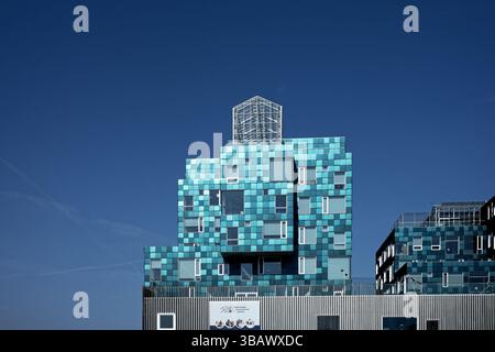 03.09.2024, Danemark, Hovedstaden, Copenhague - Copenhagen International School - Nordhavn. Conçu par C.F. M¯ller Architects, est un bâtiment scolaire dans Banque D'Images
