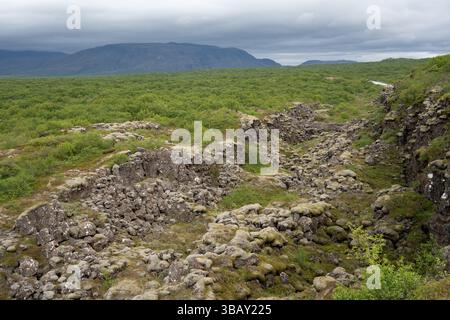 Merveilles géologiques de l'Islande Banque D'Images