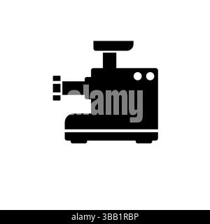 Hachoir à viande, hachoir électrique, icône de vecteur plat solide du hachoir isolé sur fond blanc. Illustration de Vecteur