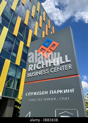 Richhill Business Centre, Sofia Bulgarie, immeuble de bureaux de marque offrant des solutions d'affaires modernes et un espace d'entreprise, centre d'affaires de Richhill, UE Banque D'Images