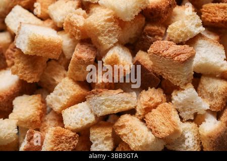 Texture de croûtons croquants comme fond Banque D'Images