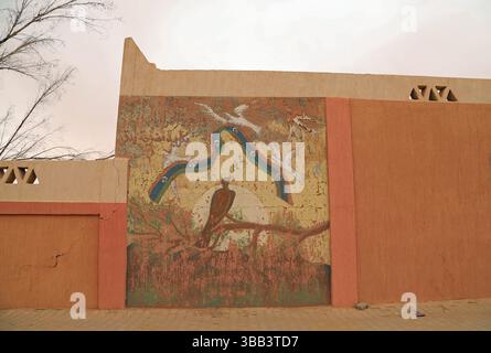 Murale à Ghadames dans l'État de Libye Banque D'Images
