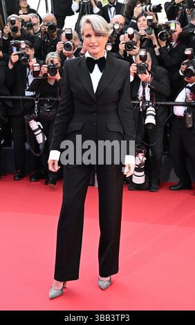 Cannes, France. 14 mai 2025. L’actrice américaine Andie MacDowell assiste à la première de Mission : impossible- The final Reckoning au 78e Festival de Cannes, France, le mercredi 14 mai 2025. Photo de Rune Hellestad/ crédit : UPI/Alamy Live News Banque D'Images