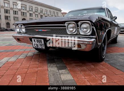 Minsk, Biélorussie, 15 mai 2025 - Old muscle car Chevrolet El Camino en exposition Banque D'Images
