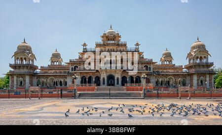 Façade de l'Albert Hall Museum à Jaipur, Inde Banque D'Images
