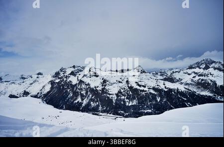 Vue de la montagne Piz Corvatsch, Suisse, Europe Banque D'Images