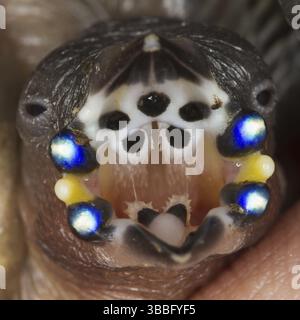 Finnois gouldien (Erythrura gouldiae) juvénile Banque D'Images