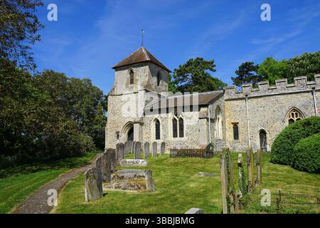 Église Sainte Marie la Vierge, Clothall Banque D'Images