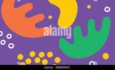 Fond organique coloré abstrait Illustration de Vecteur