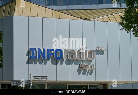 Inforadio, RBB, Masurenalle, Charlottenburg, Charlottenburg-Wilmersdorf, Berlin, Deutschland Banque D'Images