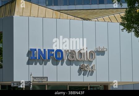 Inforadio, RBB, Masurenalle, Charlottenburg, Charlottenburg-Wilmersdorf, Berlin, Deutschland *** Inforadio, RBB, Masurenalle, Charlottenburg, Charlottenburg Wilmersdorf, Berlin, Allemagne Banque D'Images