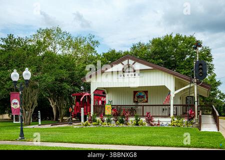 Margaret Kampsen Historic Dundee Depot Museum, main Street, Dundee, Floride Banque D'Images