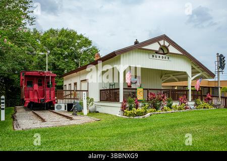 Margaret Kampsen Historic Dundee Depot Museum, main Street, Dundee, Floride Banque D'Images