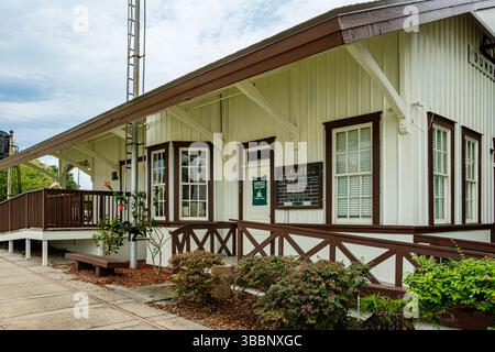 Margaret Kampsen Historic Dundee Depot Museum, main Street, Dundee, Floride Banque D'Images