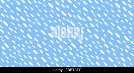 Motif en petits tirets. Fond de pluie simple. Goutte de pluie diagonale dessinée à la main. Abstrait Drops motif géométrique. Illustration vectorielle Illustration de Vecteur