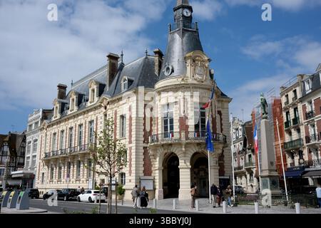 Hôtel de ville à Trouville en Normandie, Calvados, France. Banque D'Images