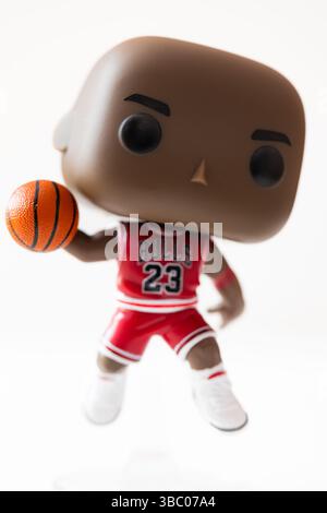 Lviv, Ukraine - 16 mai 2025 : Funko Pop ! Figurine NBA : Bulls Michael Jordan Vinyl Banque D'Images