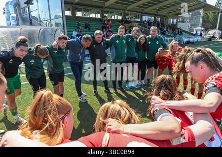 Aalter, Belgique. 17 mai 2025. Team Standard photographié avant un match de football féminin entre le Club Brugge Dames YLA et la Standard Femina de Liège le 6 ème jour des Champions jouer de la saison 2024 - 2025 de la Super League belge Lotto Womens, le samedi 17 mai 2025 à Aalter, BELGIQUE . Crédit : Sportpix/Alamy Live News Banque D'Images