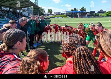Aalter, Belgique. 17 mai 2025. Team Standard photographié avant un match de football féminin entre le Club Brugge Dames YLA et la Standard Femina de Liège le 6 ème jour des Champions jouer de la saison 2024 - 2025 de la Super League belge Lotto Womens, le samedi 17 mai 2025 à Aalter, BELGIQUE . Crédit : Sportpix/Alamy Live News Banque D'Images