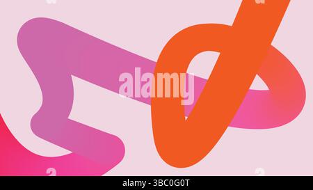 Boucle de gradient lumineux sur fond rose Illustration de Vecteur