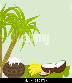 Vecteur décoration simple pour Pongal, Diwali, Temple, mariage et festivals indiens Illustration de Vecteur