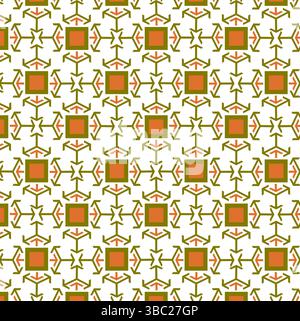 Abstrait Seamless Arrows motif géométrique. Modèle modifiable géométrique de forme carrée coloré Design pour la mode, le tissu, l'impression de textiles, le papier peint. Illustration de Vecteur