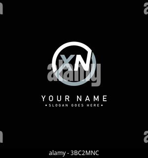 Modèle vectoriel pour lettre initiale XN logo - élégant logo monogramme pour Alphabet X et N. Illustration de Vecteur