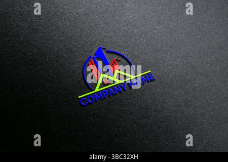 LOGO DE L'ENTREPRISE ET ENTREPRISE Illustration de Vecteur