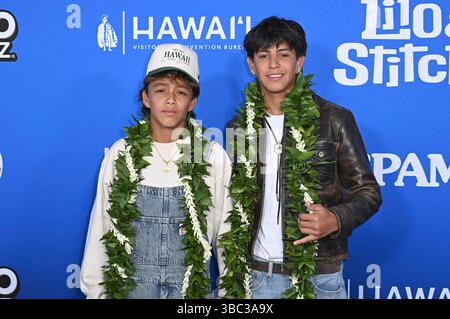 Zyah Rhythm und Nyjah Music BEI der Weltpremiere des Kinofilms Lilo ...
