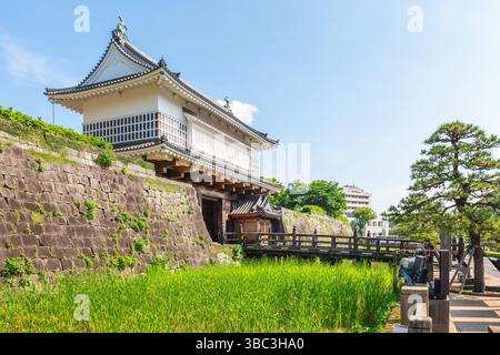 Château de Kagoshima, un château japonais de style flatland de la période Edo dans la ville de Kagoshima, Kyushi, Japon Banque D'Images