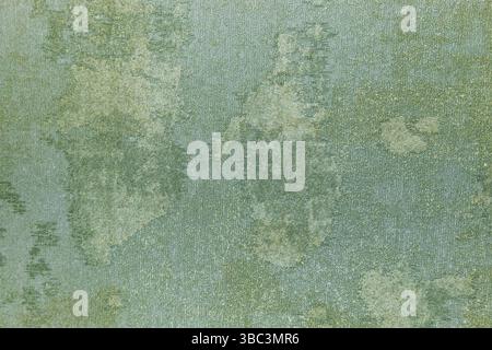 Papier peint vert doux décoratif avec surface texturée de style vintage Banque D'Images