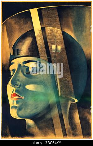 Affiche de 1926 pour le film de science-fiction Metropolis de 1927, réalisé par Fritz Lang, signé 'Klebrand' Banque D'Images