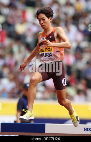 Ryuji Miura, 18 MAI 2025 - Athlétisme : World Athletics Continental Tour Seiko Golden Grand Prix à Tokyo finale masculine de Steeplechase 3000m au stade national de Tokyo, Japon. (Photo YUTAKA/AFLO SPORT) Banque D'Images