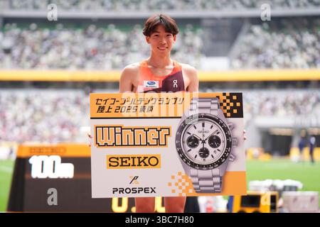 Ryuji Miura, 18 MAI 2025 - Athlétisme : World Athletics Continental Tour Seiko Golden Grand Prix à Tokyo finale masculine de Steeplechase 3000m au stade national de Tokyo, Japon. (Photo AFLO SPORT) Banque D'Images