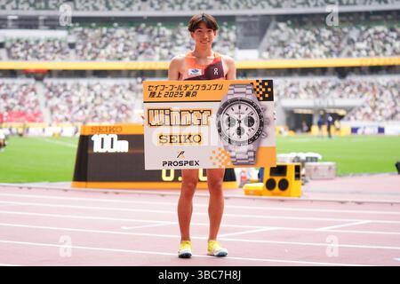 Ryuji Miura, 18 MAI 2025 - Athlétisme : World Athletics Continental Tour Seiko Golden Grand Prix à Tokyo finale masculine de Steeplechase 3000m au stade national de Tokyo, Japon. (Photo AFLO SPORT) Banque D'Images