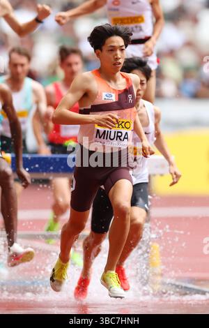 Ryuji Miura, 18 MAI 2025 - Athlétisme : World Athletics Continental Tour Seiko Golden Grand Prix à Tokyo finale masculine de Steeplechase 3000m au stade national de Tokyo, Japon. (Photo YUTAKA/AFLO SPORT) Banque D'Images