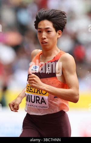 Ryuji Miura, 18 MAI 2025 - Athlétisme : World Athletics Continental Tour Seiko Golden Grand Prix à Tokyo finale masculine de Steeplechase 3000m au stade national de Tokyo, Japon. (Photo YUTAKA/AFLO SPORT) Banque D'Images