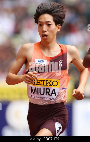 Ryuji Miura, 18 MAI 2025 - Athlétisme : World Athletics Continental Tour Seiko Golden Grand Prix à Tokyo finale masculine de Steeplechase 3000m au stade national de Tokyo, Japon. (Photo YUTAKA/AFLO SPORT) Banque D'Images