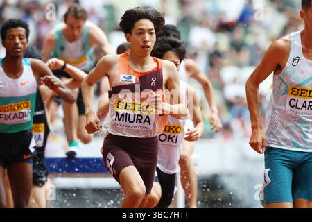 Ryuji Miura (JPN), 18 MAI 2025 - Athlétisme : World Athletic Continental Tour Seiko Golden Grand Prix à Tokyo, 3000mSCfinal masculin au stade national de Tokyo, Japon. (Photo AFLO) Banque D'Images