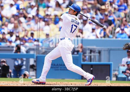 Californie, États-Unis. 18 mai 2025. Shohei Ohtani, (Dodgers), 18 mai 2025 - Baseball : match de saison régulière de la MLB entre les Dodgers de Los Angeles et les Angels de Los Angeles au Dodger Stadium en Californie, aux États-Unis. Crédit : Creative 2/AFLO/Alamy Live News Banque D'Images