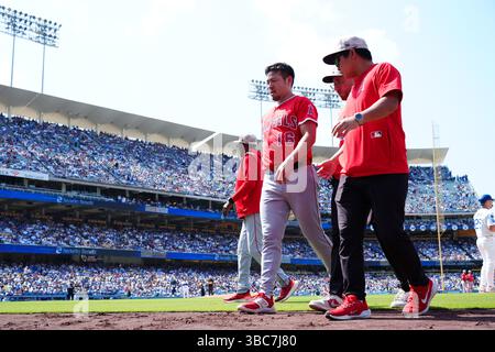 Yusei Kikuchi (Angels) 18 mai 2025 - Baseball : match de saison régulière de la MLB entre les Los Angeles Dodgers et les Los Angeles Angels au Dodger Stadium en Californie, aux États-Unis. Crédit : Creative 2/AFLO/Alamy Live News Banque D'Images