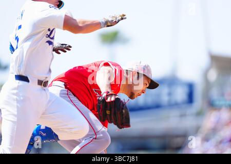Yusei Kikuchi (Angels) 18 mai 2025 - Baseball : match de saison régulière de la MLB entre les Los Angeles Dodgers et les Los Angeles Angels au Dodger Stadium en Californie, aux États-Unis. Crédit : Creative 2/AFLO/Alamy Live News Banque D'Images