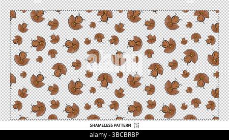 Jolie dinde de dessin animé avec motif sans couture de chapeau de chef pour Thanksgiving et Foodie Designs Illustration de Vecteur