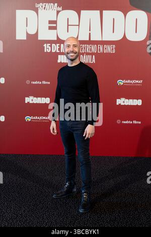 Madrid, Espagne. 15 mai 2025. Alberto Utrera assiste à l'appel photographique 'la Senda del Pecado' au Cine Kinepolis à Madrid. Crédit : SOPA images Limited/Alamy Live News Banque D'Images
